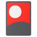 A playing-card face from the Kalliope deck